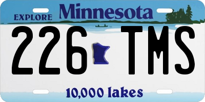 MN license plate 226TMS