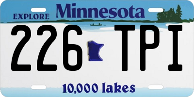 MN license plate 226TPI