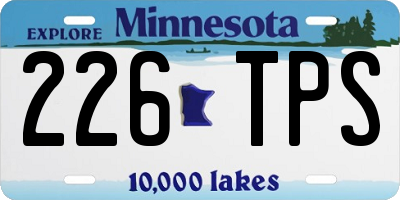 MN license plate 226TPS