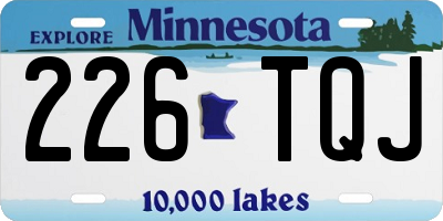 MN license plate 226TQJ