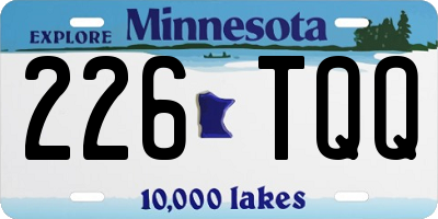 MN license plate 226TQQ
