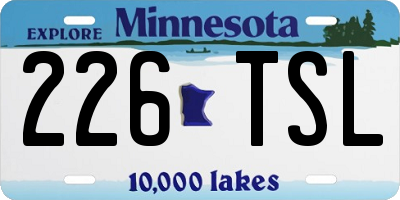 MN license plate 226TSL