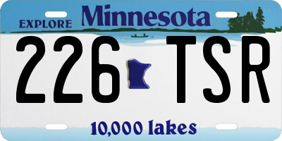 MN license plate 226TSR