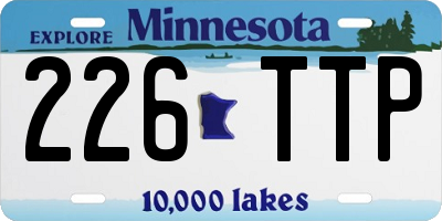 MN license plate 226TTP