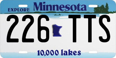 MN license plate 226TTS