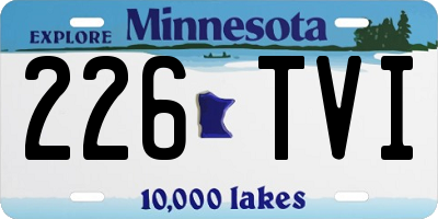 MN license plate 226TVI