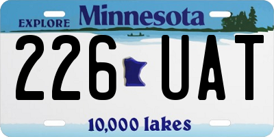 MN license plate 226UAT