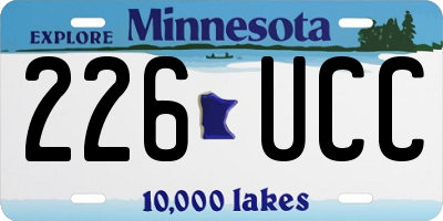 MN license plate 226UCC