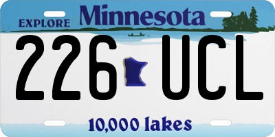 MN license plate 226UCL