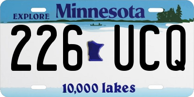 MN license plate 226UCQ