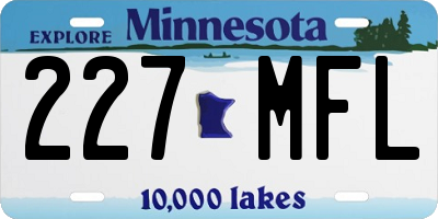 MN license plate 227MFL