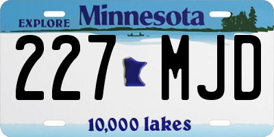 MN license plate 227MJD