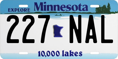 MN license plate 227NAL