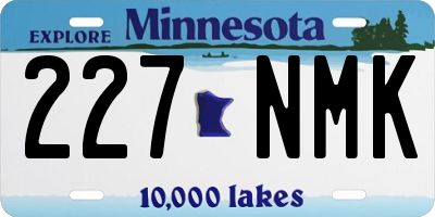 MN license plate 227NMK