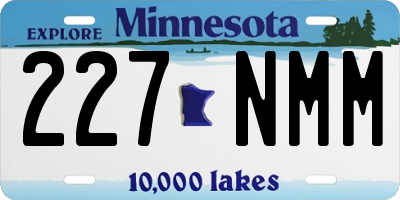 MN license plate 227NMM