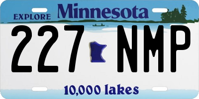 MN license plate 227NMP