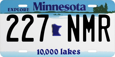 MN license plate 227NMR
