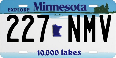 MN license plate 227NMV