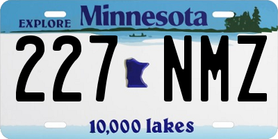 MN license plate 227NMZ