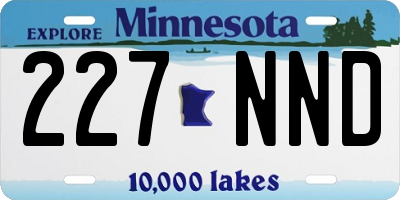 MN license plate 227NND