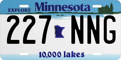MN license plate 227NNG
