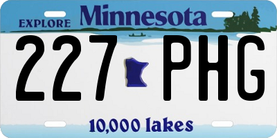 MN license plate 227PHG
