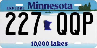 MN license plate 227QQP