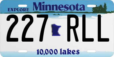 MN license plate 227RLL