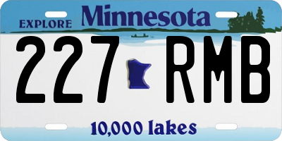 MN license plate 227RMB