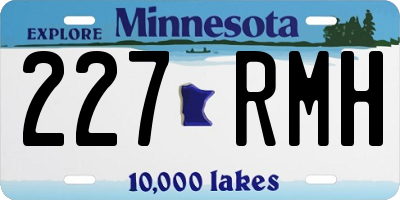 MN license plate 227RMH