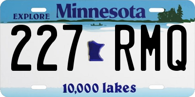 MN license plate 227RMQ