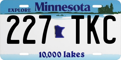 MN license plate 227TKC