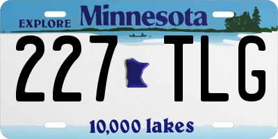 MN license plate 227TLG