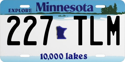 MN license plate 227TLM
