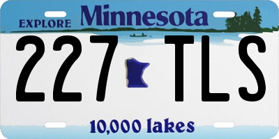MN license plate 227TLS