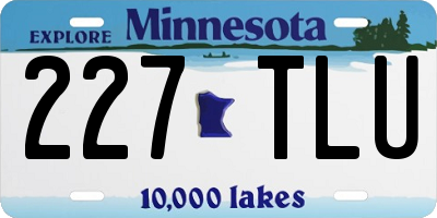 MN license plate 227TLU