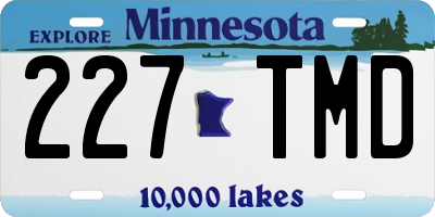 MN license plate 227TMD