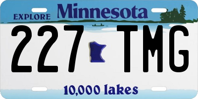 MN license plate 227TMG