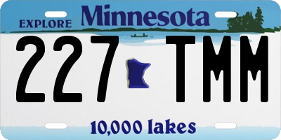 MN license plate 227TMM