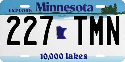 MN license plate 227TMN