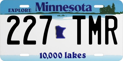 MN license plate 227TMR