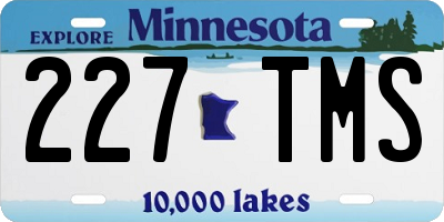 MN license plate 227TMS