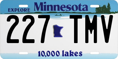 MN license plate 227TMV