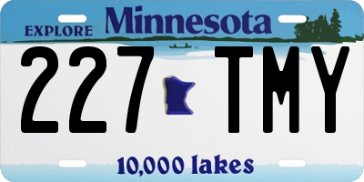 MN license plate 227TMY