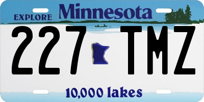 MN license plate 227TMZ