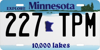 MN license plate 227TPM