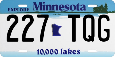 MN license plate 227TQG