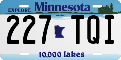 MN license plate 227TQI