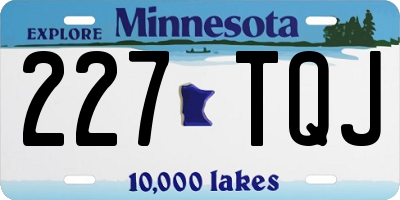 MN license plate 227TQJ