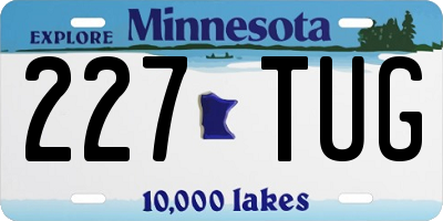 MN license plate 227TUG